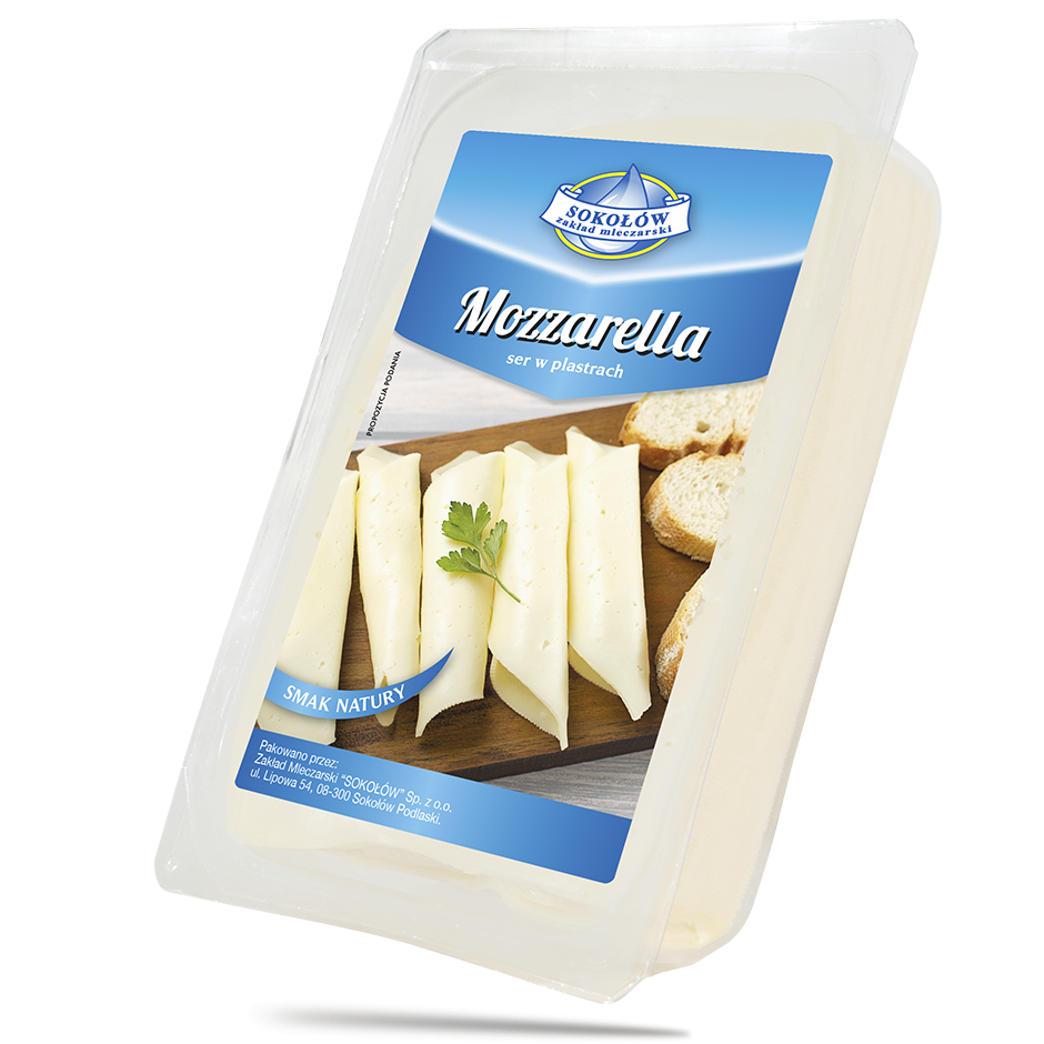 Ser Mozzarella, plastry 500g